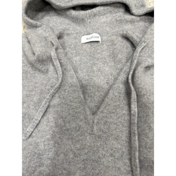 NAADAM Layered 100% Cashmere Hoodie Oversized  Sweater in Grey Color  sz M  $465 - Picture 5 of 10